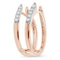 thumbnail image 4 of AFFY White Natural Diamond Wrap Enhancer Solitaire Ring In 10k Rose Gold (0.5 Cttw), 4 of 6