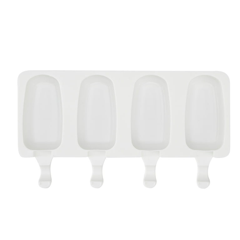 Pastry Tek Silicone Cylinder Popsicle Mold - 4-Compartment - 10 count box