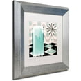 thumbnail image 2 of Trademark Fine Art "Fifties Kitchen II" Canvas Art by Color Bakery White Matte, Silver Frame, 2 of 4