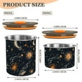 thumbnail image 3 of Sun Moon & Star Boho Airtight Coffee Bean Canister 17oz Food Storage Containers with Lids For Gournd, Tea, Sugar, Flour, Rice, Cereal, Candy Cookie Jar, 3 of 8