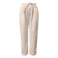 thumbnail image 4 of MKLEKYY Jeans pour Femmes Pantalon Décontracté Multicolore à Lacets Grande Taille en Solde Classique, 4 of 4