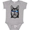 thumbnail image 3 of Inktastic Siberian Husky Sketch Portrait with Sunglasses Boys or Girls Baby Bodysuit, 3 of 5