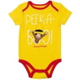 thumbnail image 3 of Curious George Infant Baby Boys 2 Pack Bodysuits, 3 of 5