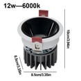 thumbnail image 5 of Focos Empotrables Antideslumbrantes LED 12 W para Sala Estar Y (4000 K), 5 of 5