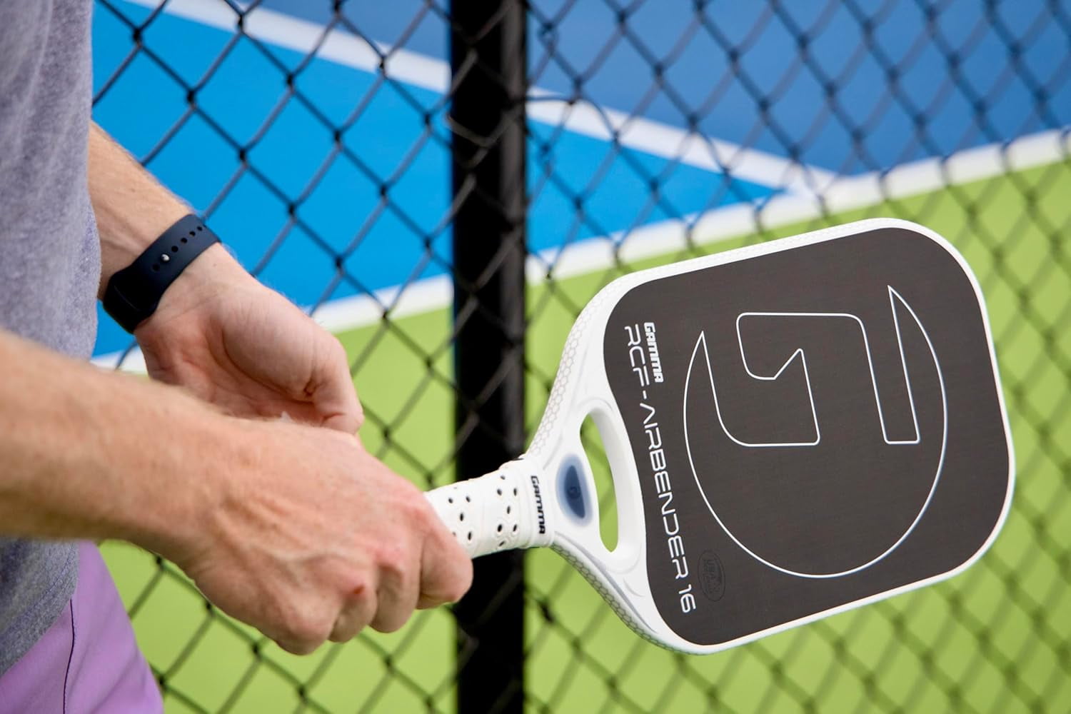 GAMMA Airbender 16 Carbon Fiber Pickleball Paddle with Aerodynamic Open Throat, 8.3 oz.