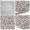 thumbnail image 3 of Unique Bargains Heart-shaped Floral Print Makeup Bag for Travel Red Polyester, 3 of 6