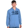 thumbnail image 5 of Never Trust an Atom Science Nerd Geek Zip Up Hoodie Men's Women's Brisco Brands 3X, 5 of 6