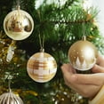 thumbnail image 7 of Eolstice Christmas Ball Ornament Set Golden Design, Decorative Tree Hanging Spheres, Holiday Decor Party Festival Celebration Shiny Metallic Decorations, 7 of 7