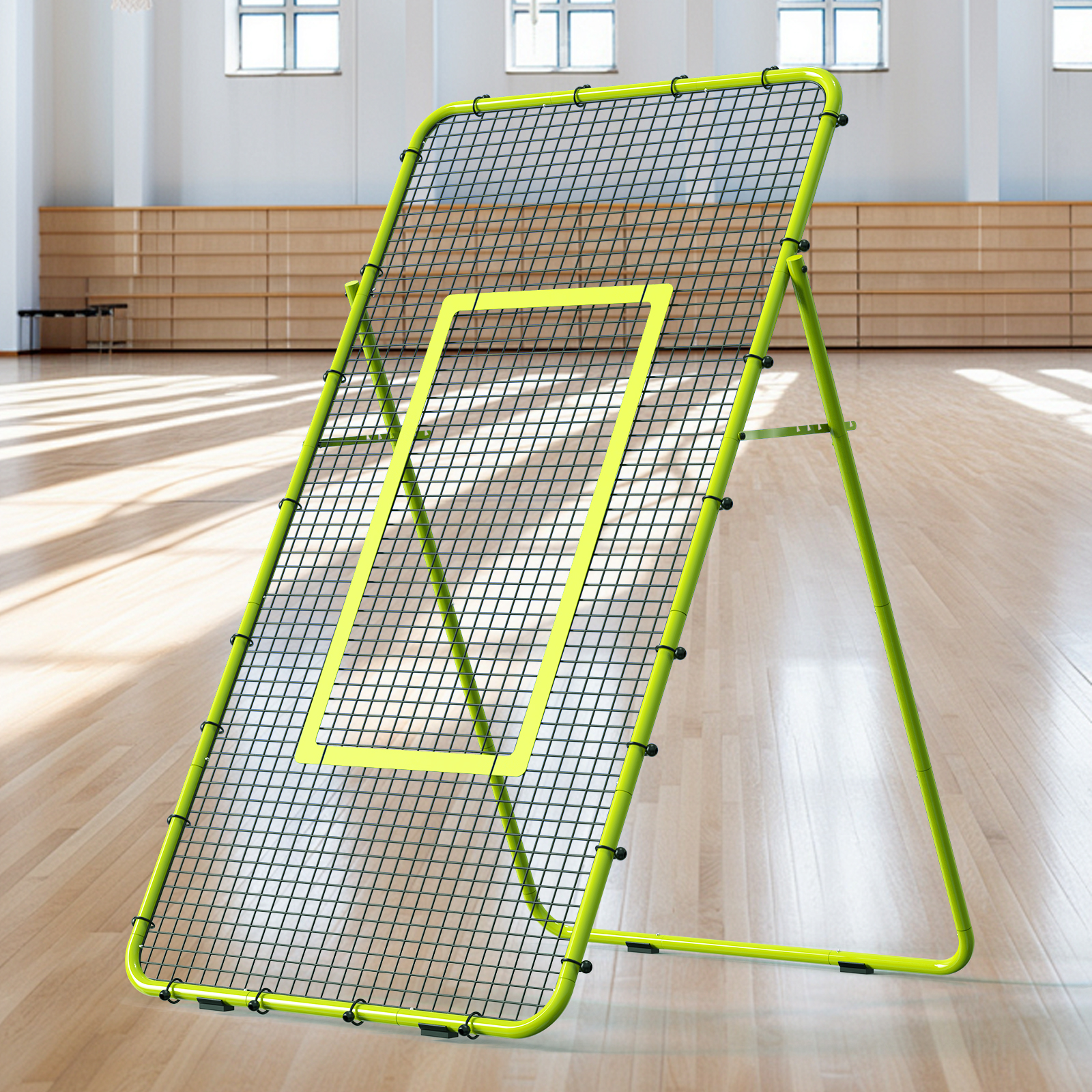 Oumilen Green Baseball Rebounder Portable Training Pitch Back