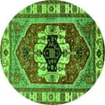 thumbnail image 1 of Ahgly Company Indoor Round Persian Green Traditional Area Rugs, 3' Round, 1 of 4