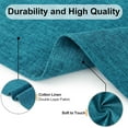 thumbnail image 2 of Cloths Placemats for Dining Table Set of 4, Heat Resistant Washable Cotton Linen Blend Table Mats, Easy to Clean Non-Slip Place Mats, 13" x 19", Teal, 2 of 6