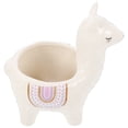 thumbnail image 4 of Adorable Alpaca Decor Desktop Flowerpot Alpaca Shape Flowerpot Succulents Planter, 4 of 8