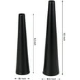 thumbnail image 2 of ABCISI 10.5/8.5 inch Black Metal Vase Small Flower Vase Set of 2 Taper Vase for Wedding Table Centerpiece Decorations, Home Decor (Matte Black), 2 of 15
