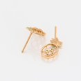 thumbnail image 4 of Bonitos Aretes Dama Piña Cristales Swarovski Oro 14K Lam dorado Unitalla, 4 of 7