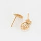 thumbnail image 4 of Bonitos Aretes Dama Piña Cristales Swarovski Oro 14K Lam dorado Unitalla, 4 of 7