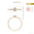 thumbnail image 5 of ANGARA Natural Diamond Solitaire Engagement Ring in 14K Rose Gold for Women (Size-4.4mm| Color-I-J| Clarity-I1-I2) | April Birthstone, Anniversary, Jewelry Gift for Women | Natural Diamond Ring, 5 of 9