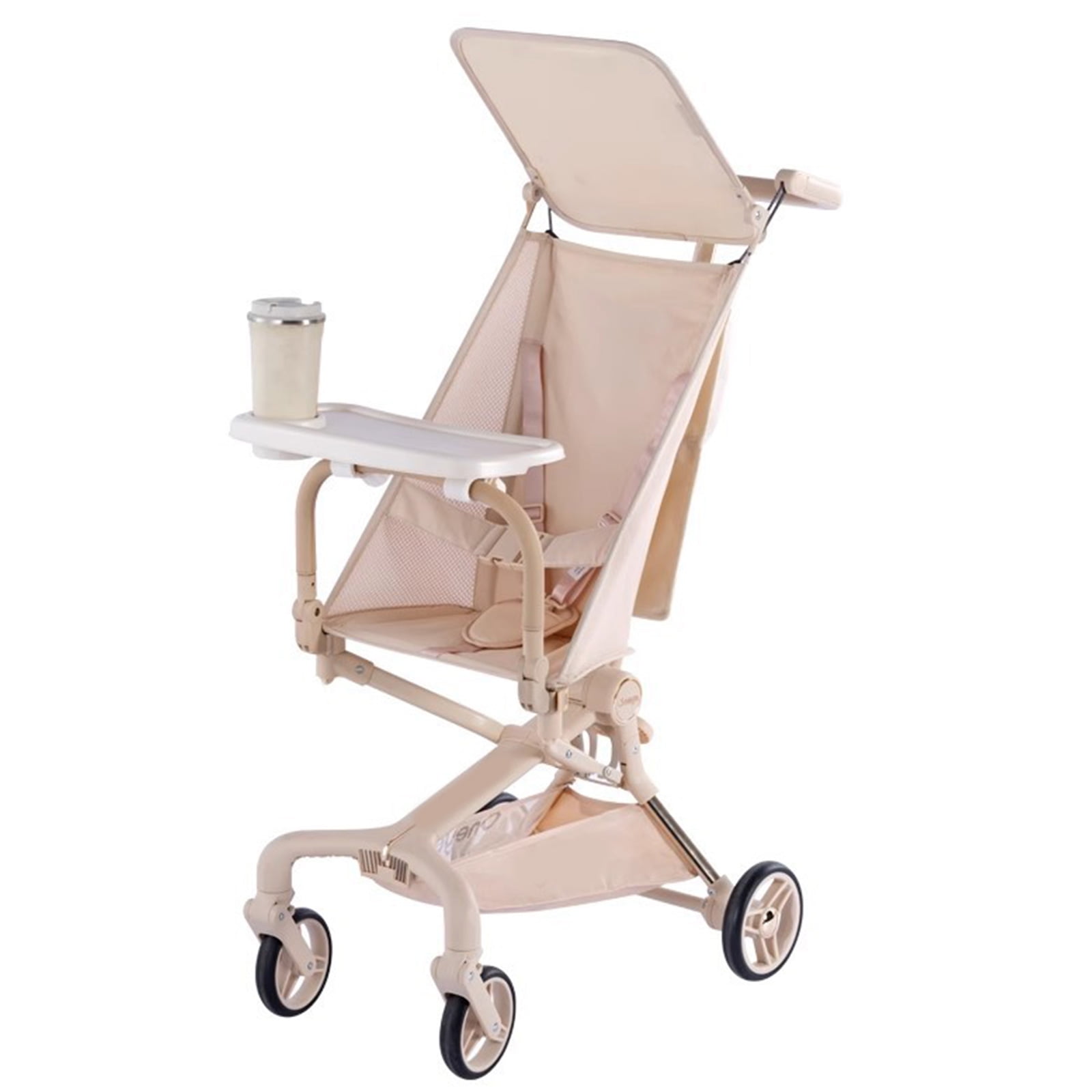 Convenient Strollers Feeding Tray ABS Plastic Strollers Cup Holder Snacks Tray Design Easy to Clean For Active Parents