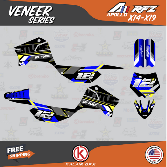 Kalair GFX Graphics Kit for Apollo RFZ X4-X6 X14-X19 (All Years) Veneer Series