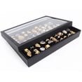 thumbnail image 5 of 100-Slot Jewelry Ring Display Tray & Earring Storage Box - Velvet-Lined Organizer with Clear Lid, Stackable Ring Holder for Rings, Earrings, Necklaces & More, Perfect for Jewelry Collectors & Sellers, 5 of 6