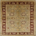 thumbnail image 1 of Ahgly Company Indoor Square Mid-Century Modern Metallic Gold Gold Oriental Area Rugs, 8' Square, 1 of 6