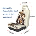 thumbnail image 3 of Wukai Vintage Cowboy Riding Horse Full Set Car Seat Covers with Soft Padding Universal Auto Front Seats Protector and Cushion Mat, 3 of 5