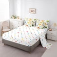 thumbnail image 5 of Castle Fairy Kawaii Lion Elephant Giraffe Bedding Comforter Set,Wildlife Full Bedding Set, 5 of 8