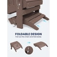 thumbnail image 2 of Folding Adirondack Ottoman for Adirondack Chair, Coffee, 2 of 9