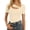 Beige, variant on T Shirts Women Summer Asymmetrical Hem Fitted Short Sleeve T Shirt Women Tops Beige L