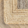 thumbnail image 4 of 6x9 Ft Gray Jute Area Rug, Hand-Woven, Reversible, Farmhouse Boho Style, Durable & Pet-Friendly Rug for Living Room, Dining Room, and Bedroom, 4 of 5