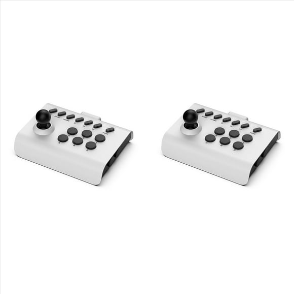 2X Controlador de Joystick Inalámbrico Arcade Fighting Game Fight Stick Gaming Joystick para ///Switch/PC/Android +Negro