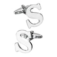 thumbnail image 3 of Gemelos de latón para hombre con personalizada en mayúsculas y letras del alfabeto S S Yuyangstore Gemelos Letra Alfabeto, 3 of 6