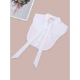 thumbnail image 4 of Gustave Fake Collar Detachable Lapel Chiffon Lace Collar Blouse Half Shirts Faux False Collar Clothes Accessories for Women, 4 of 8