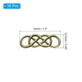 thumbnail image 2 of Unique Bargains Double Symbol Charm Connectors Alloy Double 8 Linker Pendant, Bronze, 30Pack, 2 of 5