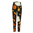 thumbnail image 4 of Womens Tapered Leg Pant Womens Halloween Leggings Funny Print High Waist Elastic Workout Pants Plus Size Athletic Yoga Pants S-46 Orange XXL, 4 of 7