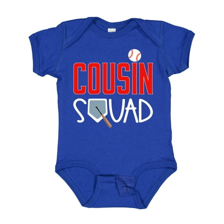 

Inktastic Cousin Squad Baseball and Bat Gift Baby Boy or Baby Girl Bodysuit