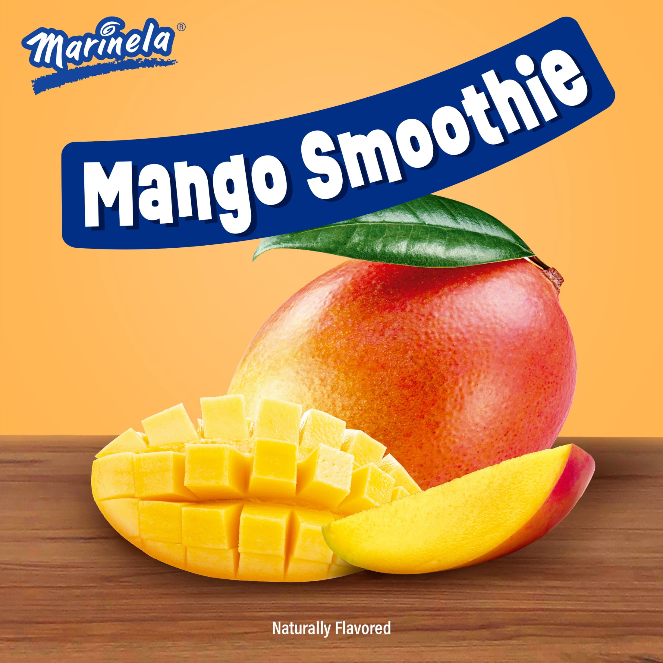 Marinela Barritas Mango Smoothie Filled Cookies, 4 count, Mango Cookie Bars, 3.88 oz Bag
