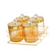 thumbnail image 4 of Tarros de frutos secos con tapa, caja de almacenamiento de alimentos para bodas, dulces de nueces Ámbar 4 cuadrículas, 4 of 9