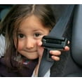 Buckle Guard Seat Belt Button Cover (Black) Deters Children and