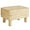 Beige, variant on Foot Stool Rectangular Footrest Natural Seagrass Hand Weave Pouf Ottoman with Wooden Legs, Multifunctional Modern Dressing Stool, Sofa Side Table for Living Room Bedroom Entryway White UHBD043W