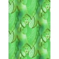 thumbnail image 1 of Ahgly Company Tapis d'Intérieur Lavables en Machine Rectangle Transitionnel Vert Néon, 7' x 9', 1 of 7