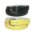 thumbnail image 1 of CTM® Ceinture Habillée en Cuir 1 1/8 Pouce (Lot de 2 Couleurs) (pour Femmes), 1 of 2
