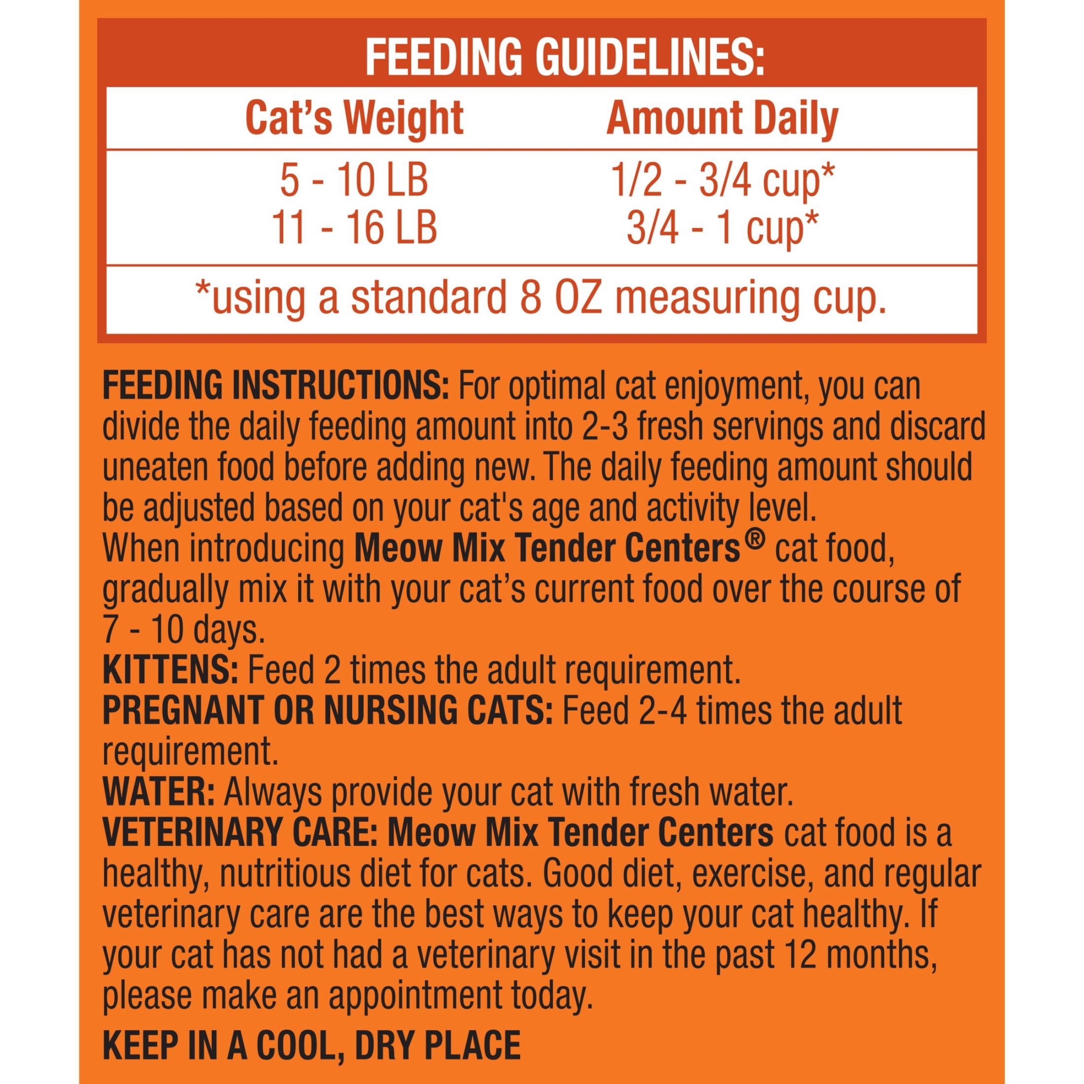 (2 pack) Meow Mix Tender Centers, Salmon & White Meat Chicken Flavors, Dry Cat Food, 20 lb. Bag