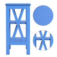 thumbnail image 5 of VECELO Set of 2 Nightstand End Table with 3-tier Storage Shelf for Living Room, Bedroom, Office, Dark Blue, 5 of 7