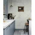 thumbnail image 3 of Seabrook Designs  Industrial Faux Brick Prepasted Wallpaper - 20.5 in. W x 33 ft. L, 3 of 7