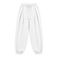 thumbnail image 6 of Annhoo Womens Joggers with Pockets Drawstring Elastic Waist Oversized Full Length Trousers Casual Workout Pants, 6 of 8