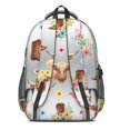 thumbnail image 3 of Highland Cow and Boot Print Backpack for School, Cute School Bag with Adjustable Shoulder Straps and Padded Back, 16.9"x12.6"x5.9", 3 of 5