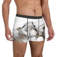 thumbnail image 4 of Salouo Running White Horses Print Men's Boxer Briefs,Breathable Underwear Elastic Waistband Briefs for Men -XX-Large, 4 of 8