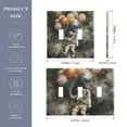 thumbnail image 2 of Yayeee Toggle Light Switch Wall Plate 2-Gang 4.56"x4.48" Decorative Outlet Cover, Watercolor Space, 2 of 7