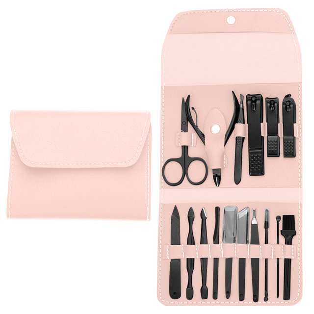 Juego Pedicura Herramientas para El Cuidado La Manicura Profesional 16 Piezas Hombres Y Mujeres