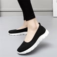 thumbnail image 5 of YOURDIARY Comfortable Mesh Walking Loafers Shoes for Women Black, 5 of 9